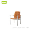 Modern European Party Retractable Teak Dining Table